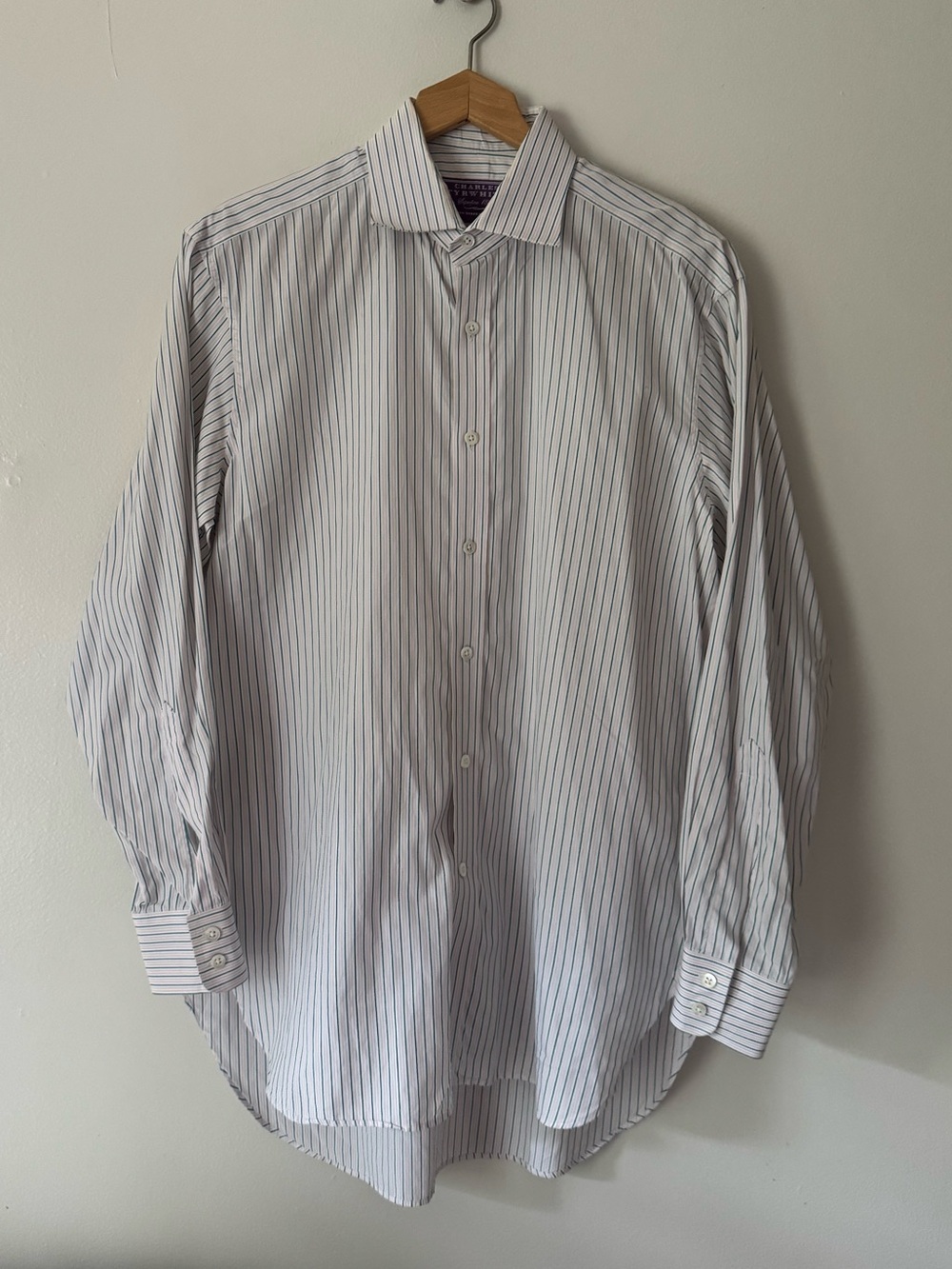 Charles Tyrwhitt Striped Button Up Dress Shirt.